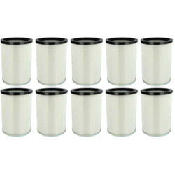 10x filtre plissé compatible avec Kärcher nt 70/2 Professional eu, nt 70/2 Tc, nt 70/3, nt 70/2 Tc eu aspirateur - blanc - Vhbw