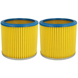 Vhbw - 2x filtre plissé compatible avec Rowenta Collecto rb 520, rb 54, rb 56, rb 57, rb 60, rb 61, rb 70 aspirateur - bleu / jaune