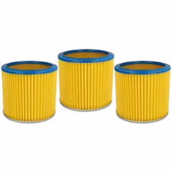 vhbw - the clever way Set de Cartouche Filtre pour votre aspirateur industriel, pour aspiration à sec ou humide - Finition su ...