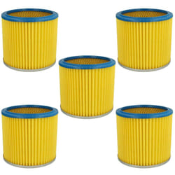 5x filtre plissé compatible avec Aqua Vac Ineal 3100, 4100 aspirateur - bleu / jaune - Vhbw