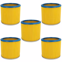 vhbw - the clever way Set de Cartouche Filtre pour votre aspirateur industriel, pour aspiration à sec ou humide - Finition su ...