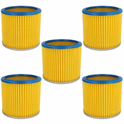 vhbw - the clever way Set de Cartouche Filtre pour votre aspirateur industriel, pour aspiration à sec ou humide - Finition su ...