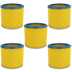 Vhbw - 5x filtre plissé compatible avec Aqua Vac Synchro 30 a, 40A, 30, 30A, 40 a / ac, 30/A, 40 ac, 40/A, 22 aspirateur - bleu / jaune