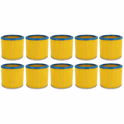 vhbw - the clever way Set de Cartouche Filtre pour votre aspirateur industriel, pour aspiration à sec ou humide - Finition su ...