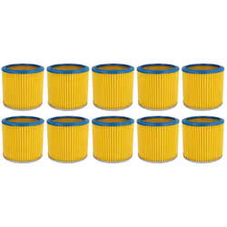 vhbw - the clever way Set de Cartouche Filtre pour votre aspirateur industriel, pour aspiration à sec ou humide - Finition su ...