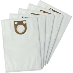 Vhbw - 5x Sacs compatible avec Bosch gas 15 l, gas 20, gas 20 l aspirateur - microfibres non tissées, 43cm x 33cm, blanc