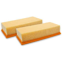 Vhbw - 2x filtre plissé plat compatible avec Kärcher nt 65/2 Eco Tc, 65/2 Eco, 65/2 Ap Me, 65/2 Ap, 72/2 Eco Tc aspirateur - Élément filtrant