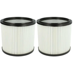 Vhbw - 2x filtre plissé compatible avec Aqua Vac 6201 a, 6309 p, 6400 f, 7402 b, 7402 p, 7403 b, 7403 p, 7407 p, 7408 p, 7409 p aspirateur - blanc