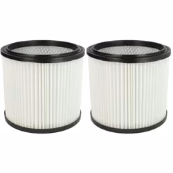 vhbw - the clever way Set de Cartouche Filtre pour votre aspirateur industriel, pour aspiration à sec ou humide - Finition su ...
