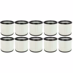 vhbw - the clever way Set de Cartouche Filtre pour votre aspirateur industriel, pour aspiration à sec ou humide - Finition su ...