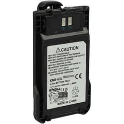 Vhbw - batterie remplacement pour Kenwood KNB-63L, KNB-65L pour radio talkie-walkie (1000mAh 7,4V Li-ion) + clip