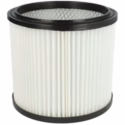 vhbw - the clever way Filtre plissé compatible pour votre aspirateur industriel, pour aspiration à sec ou humide - Finition s ...