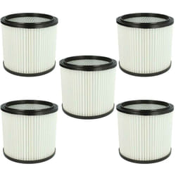 5x filtre à cartouche compatible avec Einhell sm 30, sm 21, smk 300 / e, sm 1100 ypl 1250, sm 31, sm 20 aspirateur - Filtre plissé - Vhbw