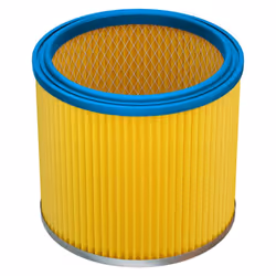 vhbw - the clever way Filtre plissé compatible pour votre aspirateur industriel, pour aspiration à sec ou humide - Finition s ...