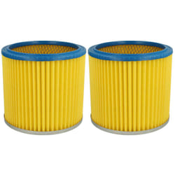 Vhbw - 2x filtre plissé compatible avec Aqua Vac 7400 , 7402, 7404, 7405, 7409,7000, 7002, 7413, 7423 aspirateur - bleu / jaune