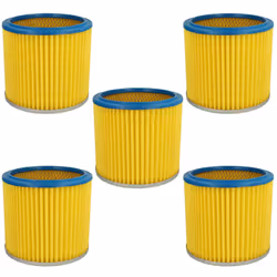 vhbw - the clever way Set de Cartouche Filtre pour votre aspirateur industriel, pour aspiration à sec ou humide - Finition su ...