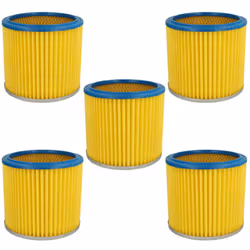 vhbw - the clever way Set de Cartouche Filtre pour votre aspirateur industriel, pour aspiration à sec ou humide - Finition su ...