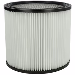 vhbw - the clever way Filtre plissé compatible pour votre aspirateur industriel, pour aspiration à sec ou humide - Finition s ...