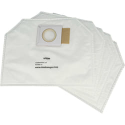 Vhbw - 5x sacs remplacement pour Makita 197903-8 pour aspirateur - microfibres non tissées, blanc