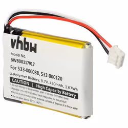 vhbw Batterie compatible avec Logitech MX Anywhere 3 MX Ergo MX Master MX Master 2 souris sans-fil (450mAh 37V Li-polymère)