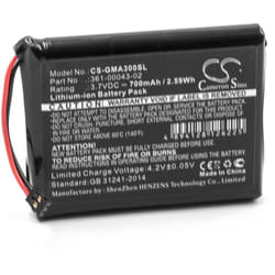 vhbw Batterie remplacement pour Garmin 361-00043-02 pour appareil GPS de navigation de golf (700mAh, 3,7V, Li-ion)