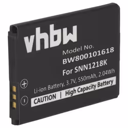 vhbw 1x Batterie remplacement pour Motorola SNN5882A SNN1218K OM4C OM4A pour téléphone portable (550mAh 37V Li-ion)