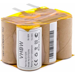 vhbw Batterie compatible avec Black & Decker DV7205N, DV7205 aspirateur (2000mAh, 7,2V, NiMH)