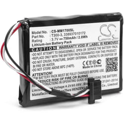 Vhbw - Batterie remplacement pour Magellan 338937010172, T300-3 pour appareil gps de navigation (750mAh, 3,7V, Li-ion)