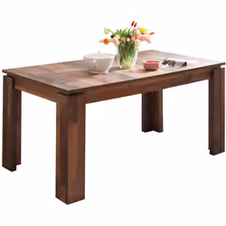 Table à manger universelle Old Wood Dekor est une table à manger de couleur marron qui apporte à la fois style et fonctionnal ...