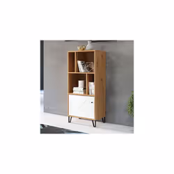 Comptez sur cette bibliothèque 1 porte 4 niches ARI pour vous servir au quotidien tout en ornant la maison. Elle dispose de t ...