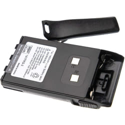 vhbw Batterie compatible avec Wouxun KG-689 Plus, KG-689E, KG-679 Plus, KG-689 radio talkie-walkie (1400mAh, 7,4V, Li-ion) - avec clip de ceinture