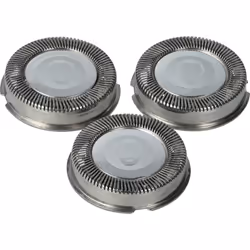 vhbw - the clever way Tête de rasoir complète avec adaptateur arrière et lames circulaires - Pièce de rechange pour votre ras ...