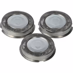 vhbw - the clever way Tête de rasoir complète avec adaptateur arrière et lames circulaires - Pièce de rechange pour votre ras ...