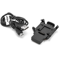 Vhbw - Câble de charge 100cm Station de charge pour Garmin Descent MK1 smartwatch noir Câble de données