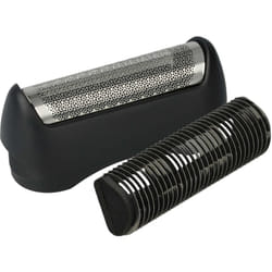 Vhbw - Set de 2x pièces de rechange compatible avec Braun 130, 140, 150, 5683, 5684, 5685, 815, 835 rasoir électrique - Grille + couteaux, noir /