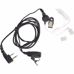 vhbw - the clever way Headset de haute qualité compatible avec votre talkie walkie Le casque dispose d'une touche de réponse  ...