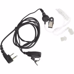 vhbw - the clever way Headset de haute qualité compatible avec votre talkie walkie Le casque dispose d'une touche de réponse  ...