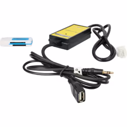 vhbw - the clever way Câble adaptateur AUX Line-In pour connecter votre lecteur MP3 ou smartphone à votre système audio d'aut ...