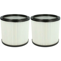 Vhbw - 2x filtre plissé compatible avec Herkules Aqua Steel 40, Aqua Steel 50, Herkules 3000, 3001, 4000/4001 aspirateur - blanc