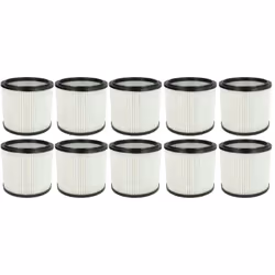 vhbw - the clever way Set de Cartouche Filtre pour votre aspirateur industriel, pour aspiration à sec ou humide - Finition su ...