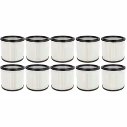 vhbw - the clever way Set de Cartouche Filtre pour votre aspirateur industriel, pour aspiration à sec ou humide - Finition su ...