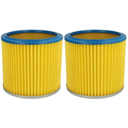 Vhbw - 2x filtre plissé compatible avec Praktiker PJ1000, PJ1100, PJ4000, PJ4500, PJ500, PJ700 aspirateur - bleu / jaune