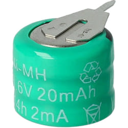 NiMH pile bouton de remplacement pour type 3/V15H 2 épingles 20mAh 3,6V convient pour les batteries de modélisme etc. - Vhbw
