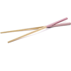 1 Paire de baguettes - Chopsticks en acier inoxydable, or / rose - Vhbw