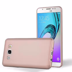 Coque pour Samsung Galaxy J7 2016 Housse en METALLIC OR ROSE Etui Case Cover Protection Silicone TPU Cover matte