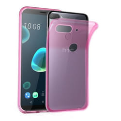 Coque de téléphone - CADORABO - HTC Desire 12 PLUS - Rose Transparent - Silicone - Protection optimale