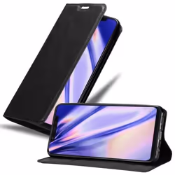 Coque pour téléphone - CADORABO - Xiaomi Mi 8 - Simili-cuir - Noir Nuit - Ultra fin avec fonction stand