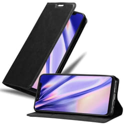 Coque pour téléphone - CADORABO - Xiaomi Mi 8 - Simili-cuir - Noir Nuit - Ultra fin avec fonction stand