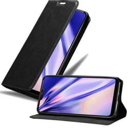 Coque de protection - CADORABO - LG G7 ThinQ - Noir Nuit - Simili-cuir - Fermeture magnétique