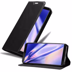 Coque pour HTC U12 PLUS Housse en NOIR NUIT Etui Case Cover Protection Portefeuille Wallet